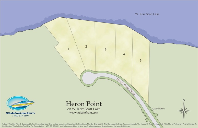 Heron Point on Kerr Scott Lake, NC